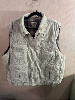 Men's Scandia Woods Fishing Khaki Utility Vest Size XL